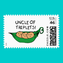 Uncle of Triplets Pod postage