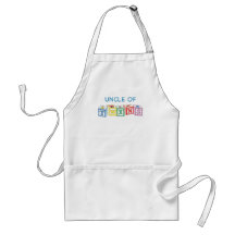 Uncle of Twins Blocks Apron