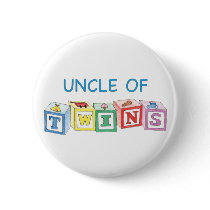 Uncle of Twins Blocks buttons by Scrappintwins Uncle of Twins Blocks buttons