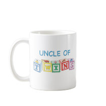 Uncle of Twins Blocks mugs by Scrappintwins Uncle of Twins Blocks mugs