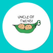 Uncle of Twins Pod stickers by Scrappintwins Uncle of Twins Pod stickers