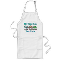Uncle Outswim Outbike Outrun Triathlon Apron by RunnerTeesGifts Uncle Outswim Outbike Outrun Triathlon Apron