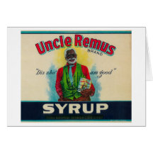 Uncle Remus Syrup LabelCairo, GA Greeting Cards