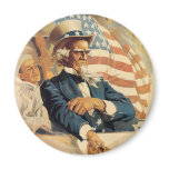 Uncle Sam and the Navy Fridge Magnets