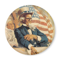 Uncle Sam and the Navy magnets