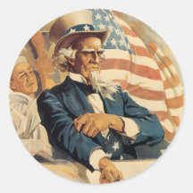 Uncle Sam and the Navy Sticker