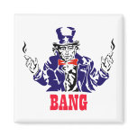 Uncle Sam Bangs Magnets