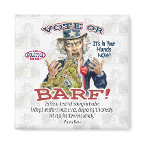 Uncle Sam Barfs Magnets