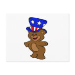 Uncle Sam Bear Post Card