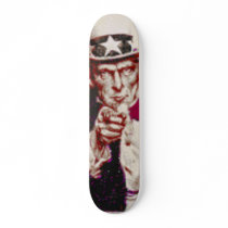 Uncle Sam can Sk8 skateboards