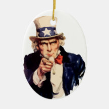 Uncle Sam Christmas Ornament