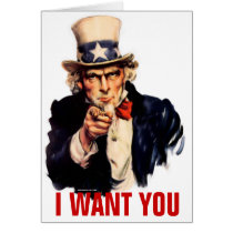 Uncle Sam Customizable Card cards