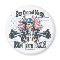 Uncle Sam Gun Control Magnet