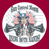 Uncle Sam Gun Control Sticker by GrandOldPartyGear Uncle Sam Gun Control Sticker
