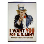 Uncle Sam - I Want You Card