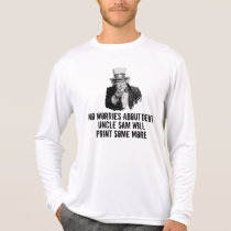 Uncle Sam I Want You Debt Deficit Dollar Template Tee Shirts