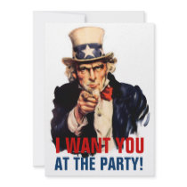 Uncle Sam Wünsche ich Sie Einladungen einladungen