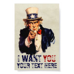 Uncle Sam "I Want You" Personalized Print