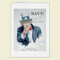 Uncle Sam is Calling You!  Enlist Navy (US02148B) cards