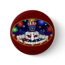 Uncle Sam Kilroy Button by kilroyworld Uncle Sam Kilroy Button