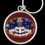 Uncle Sam Kilroy Keychain