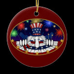 Uncle Sam Kilroy Ornament