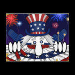 Uncle Sam Kilroy Postcard