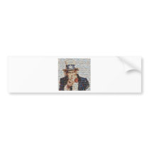 Uncle SAM Mosaic bumper stickers