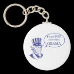 Uncle Sam - Obama keychains