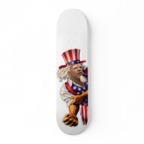 Uncle Sam Obama, Yes We Can Take Back America skateboards by beverlytazangel Uncle Sam Obama, Yes We Can Take Back America skateboards
