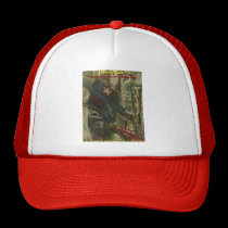 uncle sam over an empty freeway hats