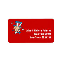 Uncle Sam Patriotic Label labels