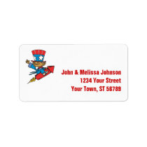 Uncle Sam Patriotic Label labels