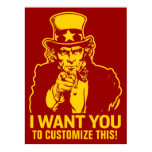 Uncle Sam Personalized Print
