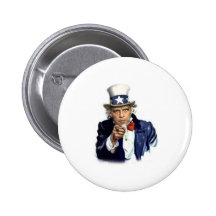 Uncle Sam Pinback Button