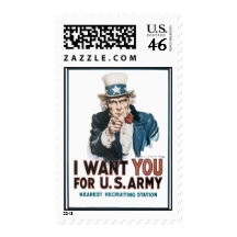 Uncle Sam Postage Stamps