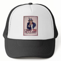 Uncle Sam Recruitment Poster Mesh Hats