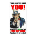 Uncle Sam Register to Vote Poster posters by jkaustin02 Uncle Sam Register to Vote Poster posters