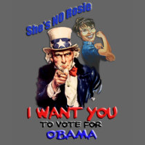 Uncle Sam, Rosie the Riveter, Barack Obama t-shirts