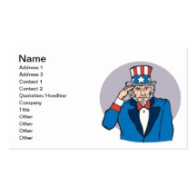 Uncle Sam Salutes You Business Card