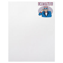 Uncle Sam Salutes You Personalized Letterhead
