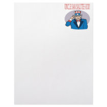 Uncle Sam Salutes You Custom Letterhead