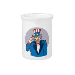 Uncle Sam Salutes You Pitcher