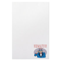 Uncle Sam Salutes You Custom Stationery