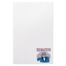 Uncle Sam Salutes You Customized Stationery