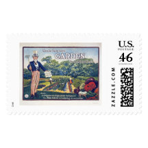 Uncle Sam says - garden to cut food costs Postage Stamp