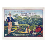 Uncle Sam says - garden to cut food costs Posters