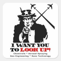 Uncle Sam says I Want You To Look Up stickers