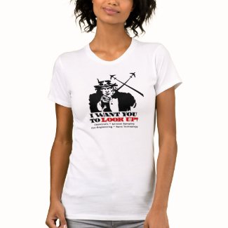 Uncle Sam says I Want You To Look Up T-shirts