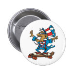 Uncle Sam Skateboarding Pins